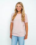 Girls Turtle T-Shirt in Powder Rose