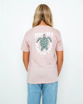 Girls Turtle T-Shirt in Powder Rose