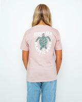 Girls Turtle T-Shirt in Powder Rose