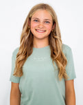 Girls Turtle T-Shirt in Sage