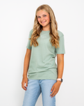 Girls Turtle T-Shirt in Sage