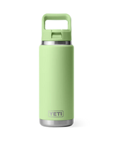 The Yeti Rambler 26oz Bottle with Colour Matched Straw Cap in Key Lime