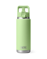 The Yeti Rambler 26oz Bottle with Colour Matched Straw Cap in Key Lime