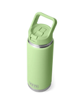 The Yeti Rambler 26oz Bottle with Colour Matched Straw Cap in Key Lime