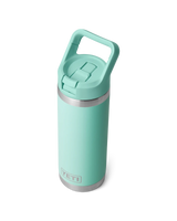 Rambler 18oz Straw Bottle in Seafoam