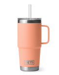 Rambler 25oz Straw Mug in Peach