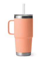 Rambler 25oz Straw Mug in Peach