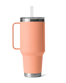 Rambler 42oz Straw Mug in Peach