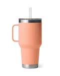 Rambler 35oz Straw Mug in Peach