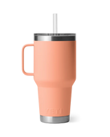 Rambler 35oz Straw Mug in Peach