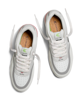 The Cariuma Mens Uba Pro Shoes in Smoke White, Red & Black