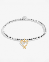 The Joma Jewellery A Little 'Be Bold Brave Beautiful' Bracelet in Silver And Gold Plating