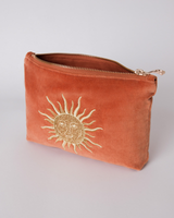 The Elizabeth Scarlet Sun Goddess Mini Pouch in Rust