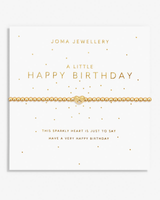 The Joma Jewellery A Little 'Happy Birthday' Bracelet in Gold Plating