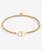 The Joma Jewellery A Little 'Friendship' Bracelet in Gold