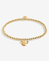 The Joma Jewellery A Litte 'Robins Appear When Loved Ones Are Near' Bracelet in Gold Plating