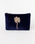 The Elizabeth Scarlet Gold Palm Mini Pouch in Navy