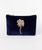 The Elizabeth Scarlet Gold Palm Mini Pouch in Navy