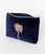 The Elizabeth Scarlet Gold Palm Mini Pouch in Navy