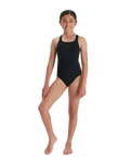 The Speedo Girls Girls Eco Endurance+ Medalist Swimsuit in Black