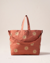 The Elizabeth Scarlett Sun Goddess Canvas Carryall in Rust