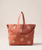 The Elizabeth Scarlett Sun Goddess Canvas Carryall in Rust