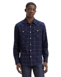 The Levi's® Mens Barstow Western Standard Shirt in Dark Indigo