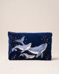 Whale Everyday Pouch in Navy