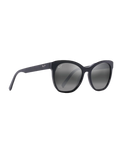 The Maui Jim Alulu Polarised Cat Eye Sunglasses in Gloss Black & Neutral Grey