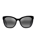 The Maui Jim Alulu Polarised Cat Eye Sunglasses in Gloss Black & Neutral Grey