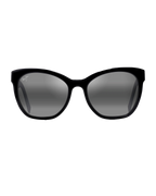 The Maui Jim Alulu Polarised Cat Eye Sunglasses in Gloss Black & Neutral Grey