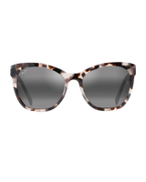 The Maui Jim Alulu Polarised Cat Eye Sunglasses in White Tokyo Tortoise & Neutral Grey