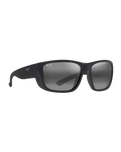 The Maui Jim Amberjack Polarised Sunglasses in Matte Black & Neutral Grey