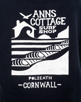 Polzeath Hoodie in French Navy & White