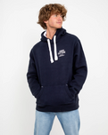 Polzeath Hoodie in French Navy & White