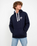 Polzeath Hoodie in French Navy & White