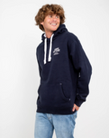 Polzeath Hoodie in French Navy & White