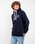 Polzeath Hoodie in French Navy & White