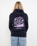 Polzeath Hoodie in French Navy & Lilac