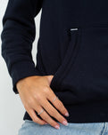 Polzeath Hoodie in French Navy & Lilac