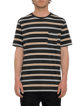 The Volcom Mens Bongo T-Shirt in Stealth