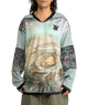 The Volcom Mens Bryan Iguchi Sweatshirt in Cypress Green