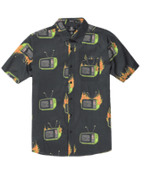 The Volcom Mens J Hager Woven Shirt in Black