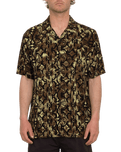 The Volcom Mens Bold Moves Shirt in Ginger Brown