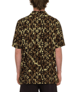 The Volcom Mens Bold Moves Shirt in Ginger Brown