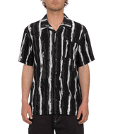 The Volcom Mens Hockey Dad Shirt in Stealth