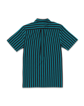 The Volcom Mens Schroff X Volcom Stripe Shirt in Dusty Aqua