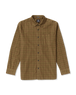 The Volcom Mens Zander Shirt in Dark Khaki