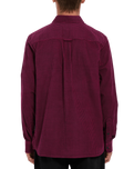 The Volcom Mens Zander Shirt in Wine