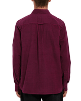 The Volcom Mens Zander Shirt in Wine